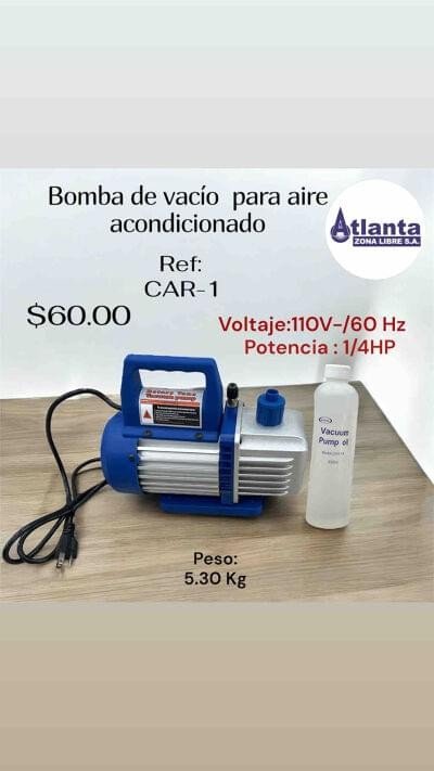 Bomba de vacío para aire acondicionado