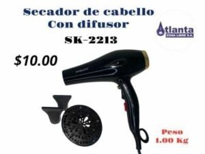 Secador de cabello con difusor