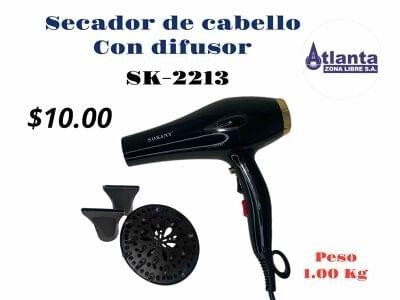 Secador de cabello con difusor
