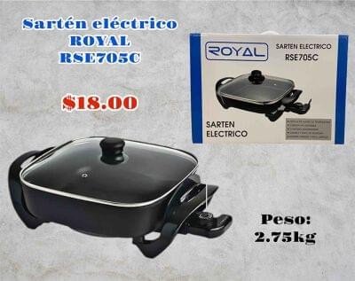 Sartén eléctrico royal