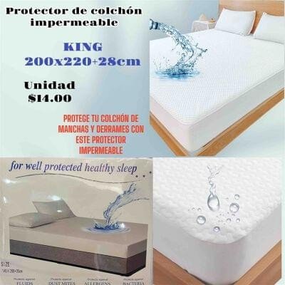 Protector de colchón impermeable