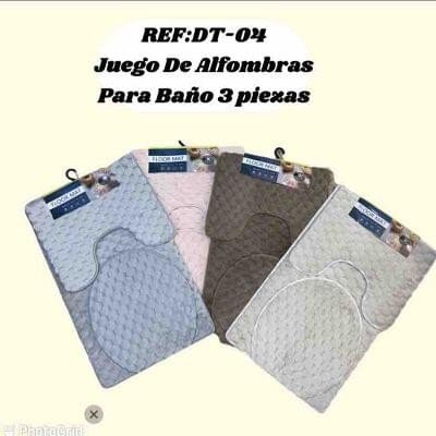 Juego de alfombras para Baño 3 piezas