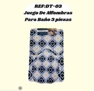 ATL-166-01 Juego de alfombras para Baño 3 piezas