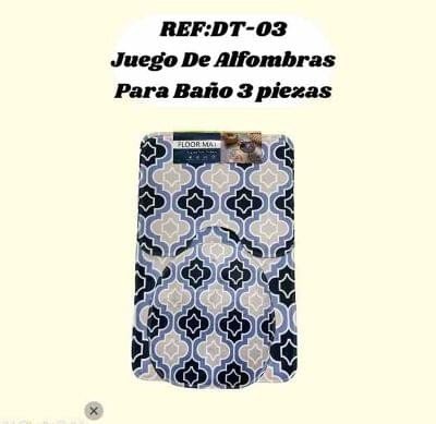 Juego de alfombras para Baño 3 piezas
