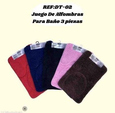 Juego de alfombras para Baño 3 piezas