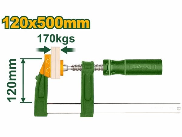 F CLAMP WITH PLASTIC HAND