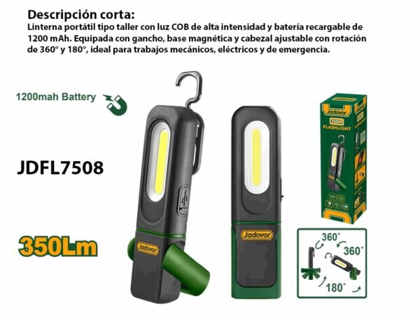 LINTERNA LED 350 LUMENS