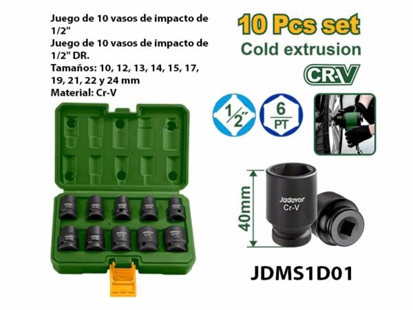 JUEGO DE VASOS DE IMPACT