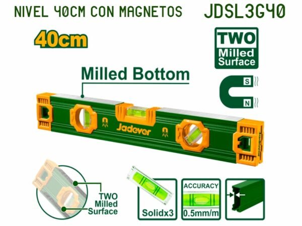 NIVEL 40CM CON MAGNETOS