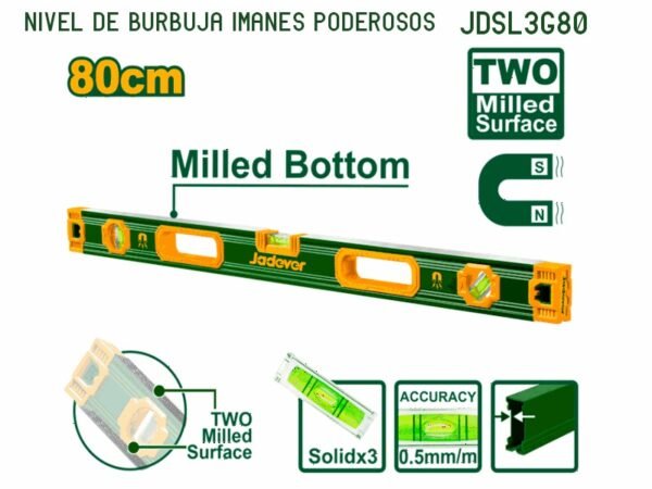 NIVEL 80CM CON MAGNETOS