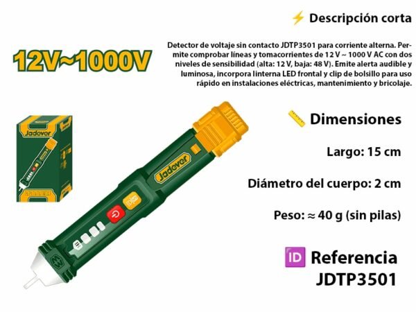 DETECTOR DE VOLTAJE 12V-
