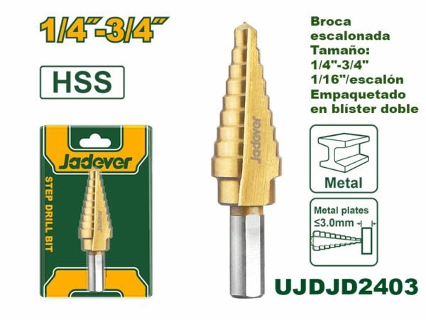 BROCA ESCALONADA 1/4 - 3/4